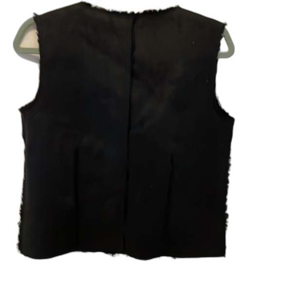 C&C California Black Reversible Faux Suede/Fur Vest Size XS NWOT - Picture 5 of 7